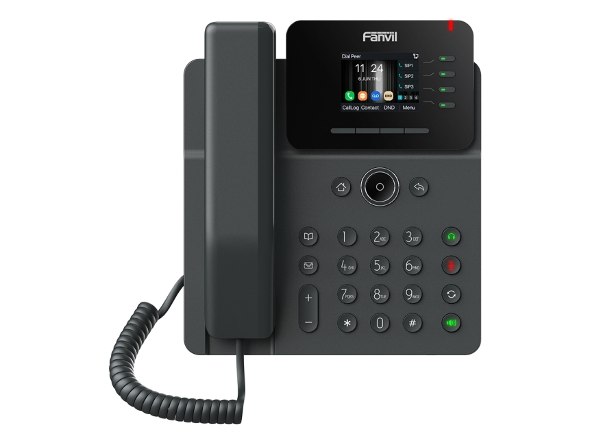 Fanvil V61G, IP telefon, Sort, Forbundet håndsæt, SIP-info, 4 Linier, 1000 entries