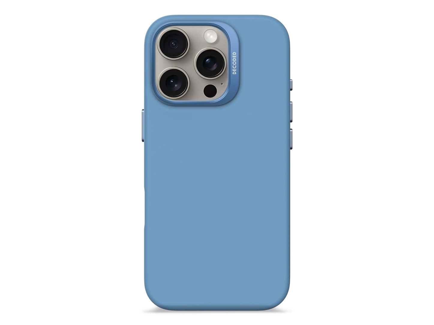 Decoded Silicone Case, Cover, Apple, Iphone 16 Pro, 16 Cm (6.3"), Blå