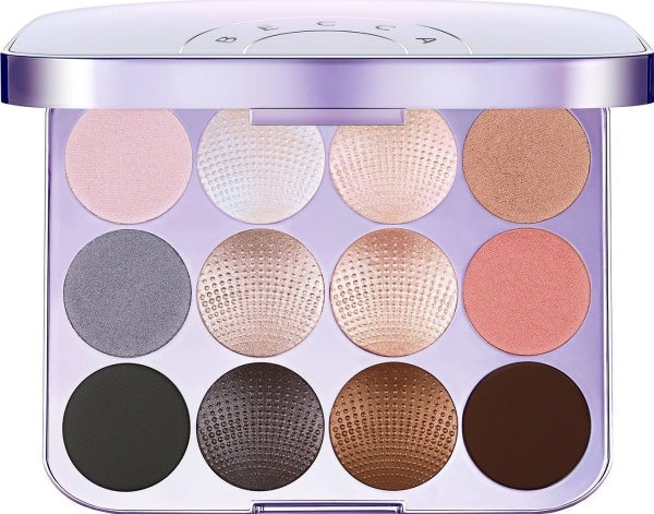 Becca Pearl Glow Shimmering øjenskyggepalet, 12 nuancer, 3,3 g