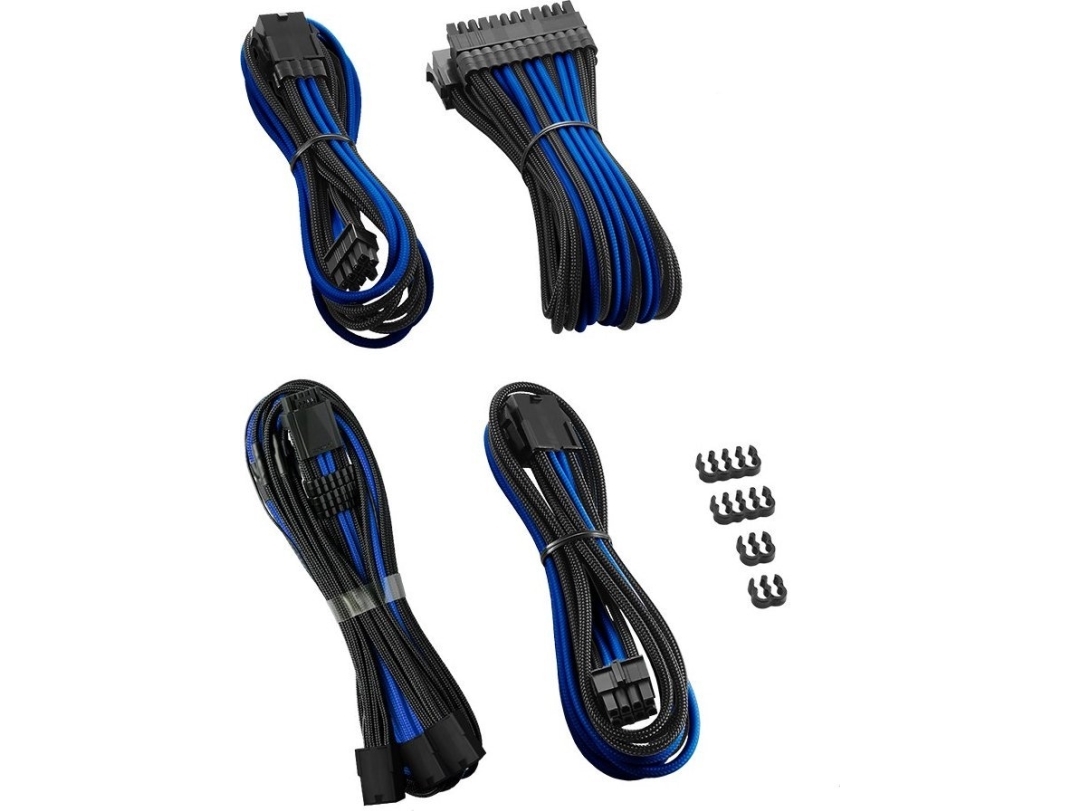 Cablemod Pro Modmesh 12Vhpwr Cable Extension Kit – Juodos Spalvos/Mėlynos Spalvos