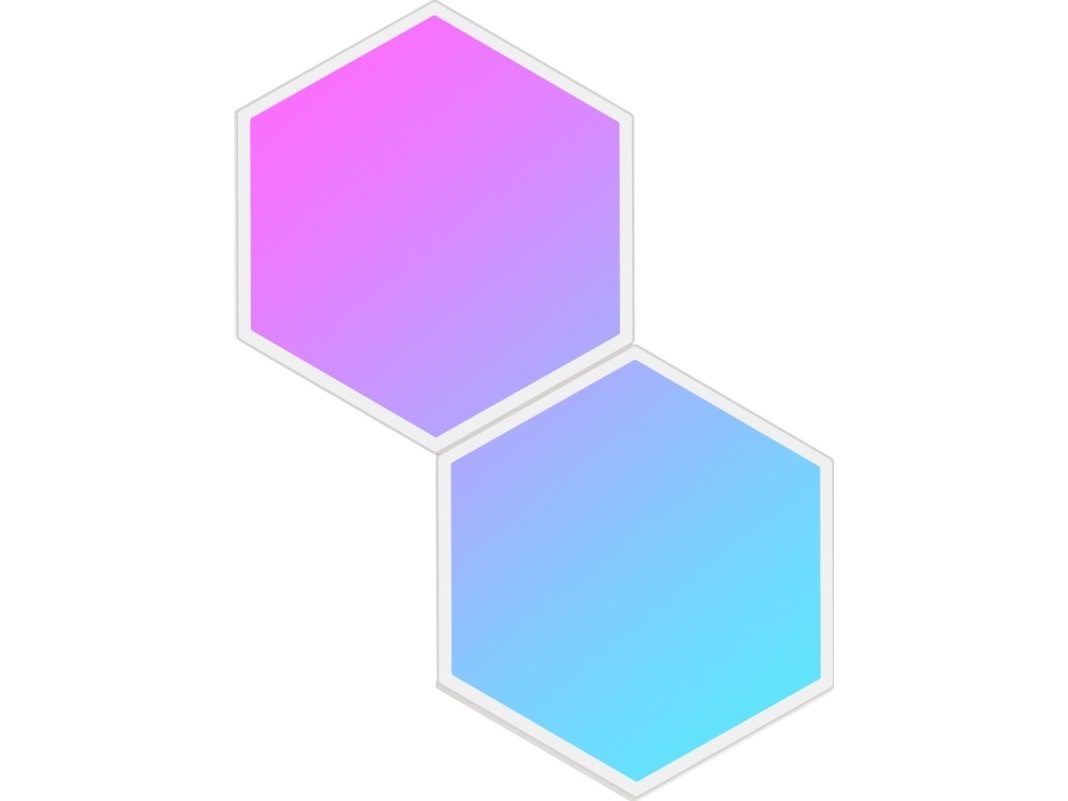 Govee Glide Hexa Lys Paneler - Udvidelsespakke (2 Paneler) Led Lys - GEEKD.dk