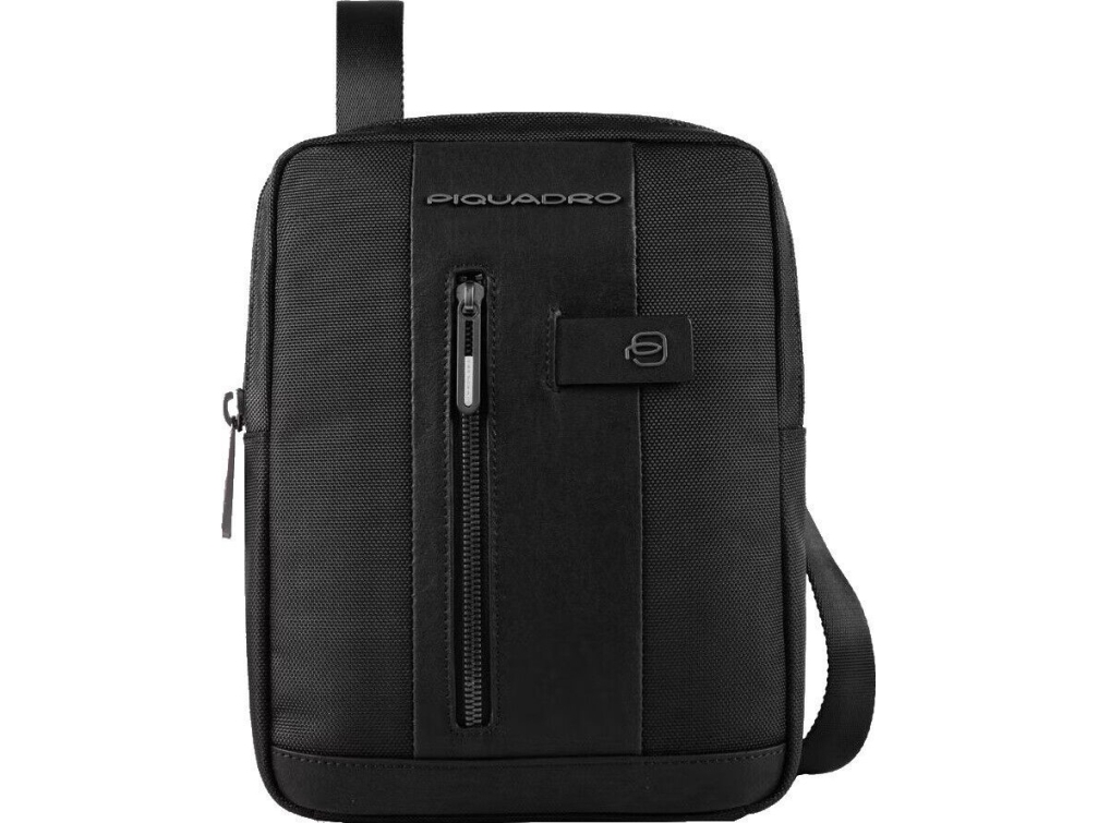 Piquadro Piquadro Brief 2 Recycled Fabric Crossbody Bag Black Ca1816br2/n For Men For Men