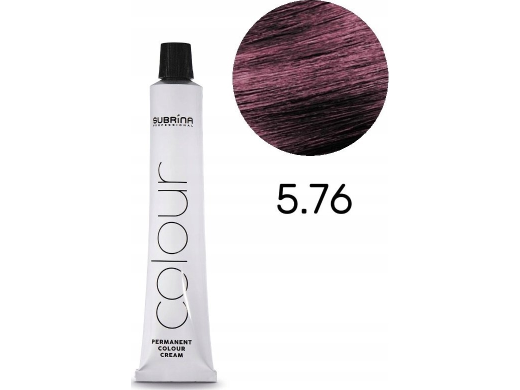 Subrina Essential Colour Permanent Hair Dye 5/76, Light Chestnut Rosewood, 100Ml