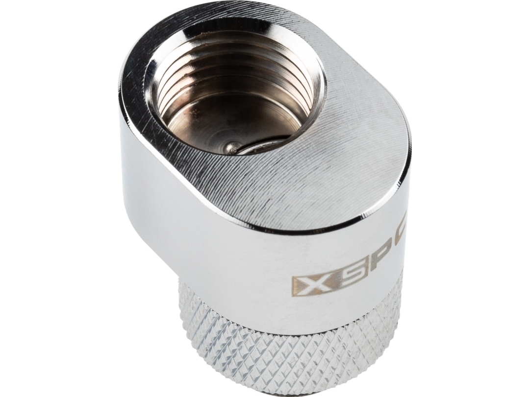 XSPC XSPC G1/4 Rotary 7mm Offset Fitting - Chrom | Datorkomponenter - Datorchassin & Tilbeör - Chassi fläktar | GameStuff
