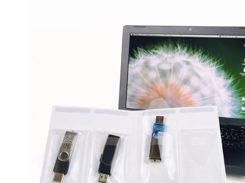 USB-lomme, Djois, selvklæbende, klar, pakke a 10 stk