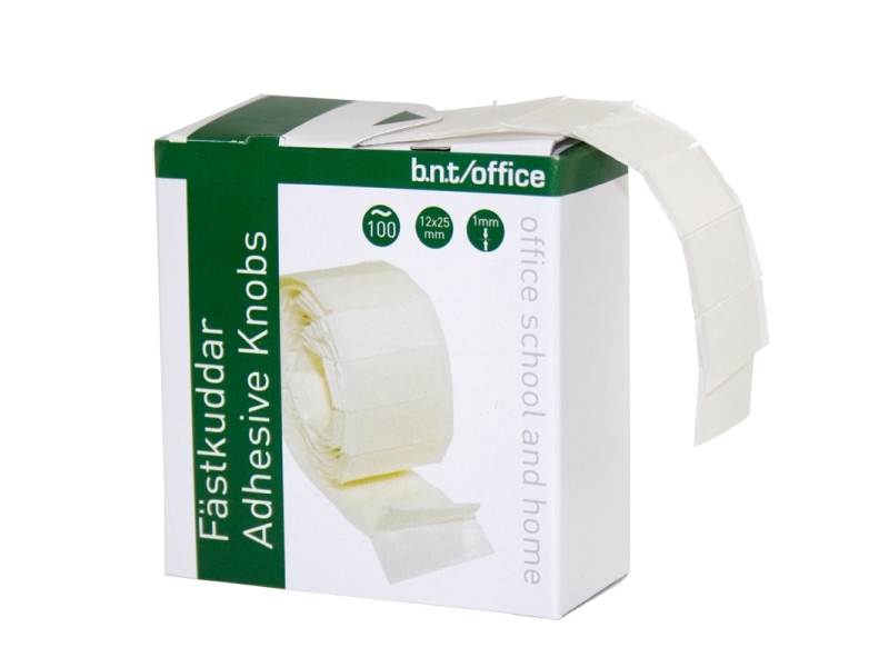 Liimatyynyt 25x12x1mm Valkoinen - (12 kpl)