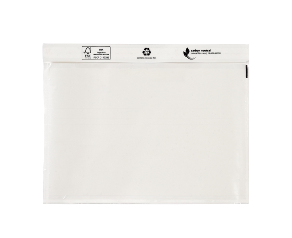 Kunststoff-Lieferscheintasche C5 Unbedruckt 240X185mm 500Stk./Karton Kunststoff70/Kunststoff40/Papier106