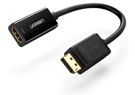 Ugreen - Video Transformer - Displayport - Hdmi - Sort