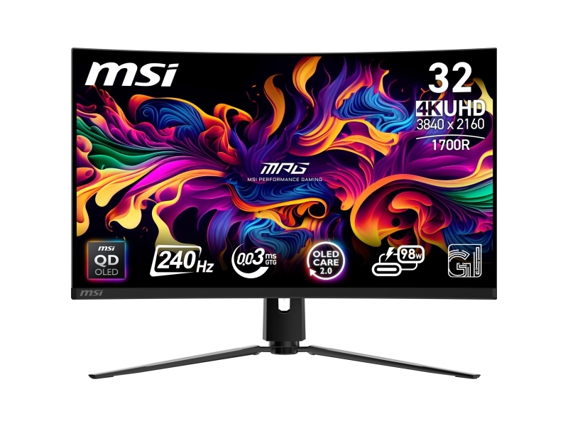 Mpg 321Curxde Qd-Oled(80 Cm(31.5 Zoll), Schwarz, Ultrahd/4K, Qd-Oled, Curved, Usb-Hub, Kvm, 240Hz Panel)