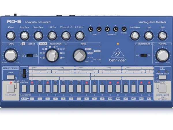 Behringer Behringer RD-6-BU Trummaskin - blå | Hobby - Musikinstrument - Kontroller | GameStuff