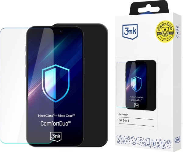 3mk Comfortduo Matt Black Kit For Samsung Galaxy S25 Black/black