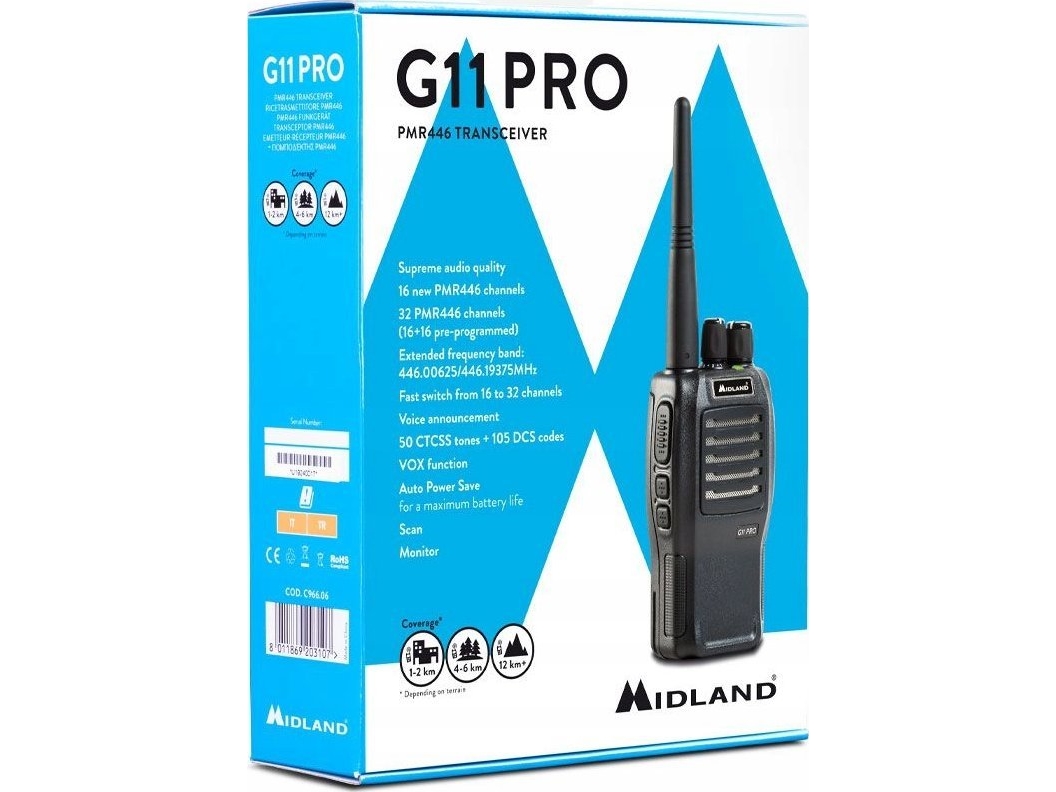 Midland G11 Pro, PMR, St | Tele & GPS - Hobbyradio - Komradio | GameStuff