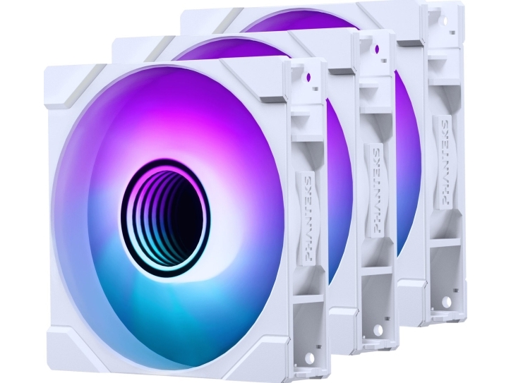 Phanteks M25G2-120 - Lådfläkt - 120 mm - vit (paket om 3) | Datorkomponenter - Datorchassin & Tilbeör - Chassi fläktar | GameStuff