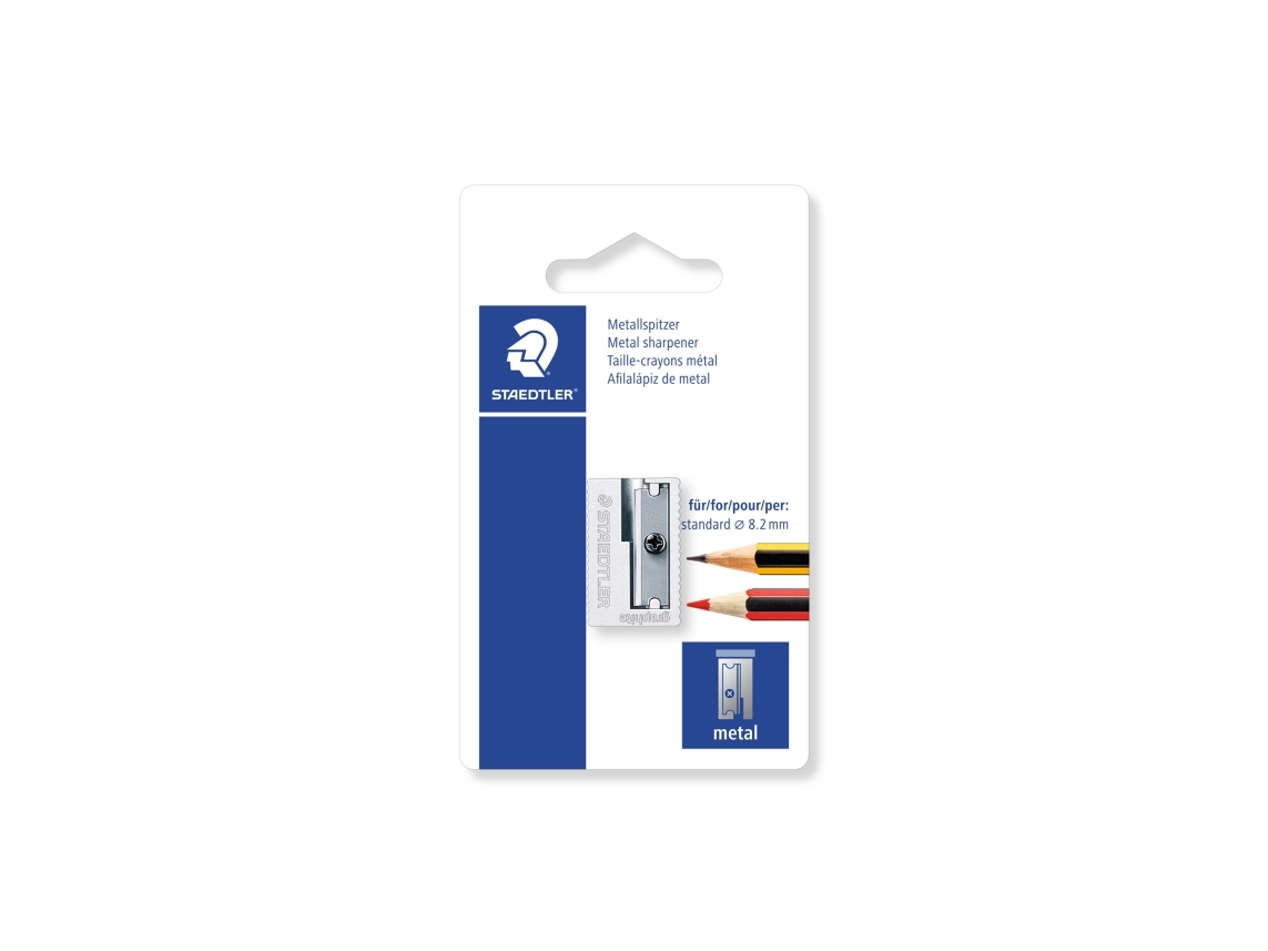 Pennvässare i metall 1/Bk - (10 st.) | Skrivredskap - Skrivtillbehör - Pennvässare | GameStuff