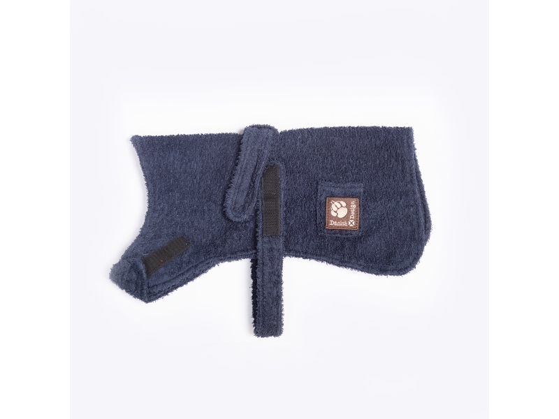 Dog Bath Robe Navy 70 cm