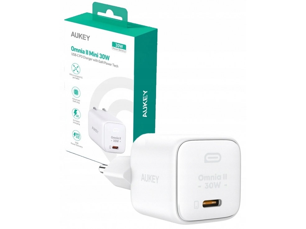 *AUKEY PA-B1L White Omni a II Mini Wall Charger