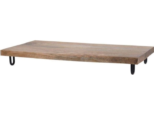 Home Styling Collection Serviravimo lenta medinė ant kojų 49x25 cm | Köksutrustning - Köksredskap - Skärbrädor | GameStuff