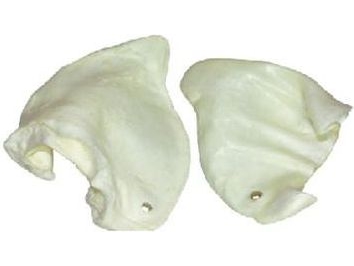 Fleischverarbeitung Leckerli Geflügel/Uniszk Schweineohren, Weiß 2 Stk.