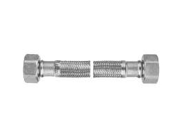 Ferro Anschlussverbinder Flexibel, Stahlgeflecht, Mutter–Mutter 3/8" 40 Cm Pws92