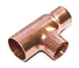 Viega reducerende T-stykke 22x18x18mm kobber - 103217