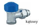 Rød termostatventil 1/2 x 3/4 kablet hvid (90481578524)