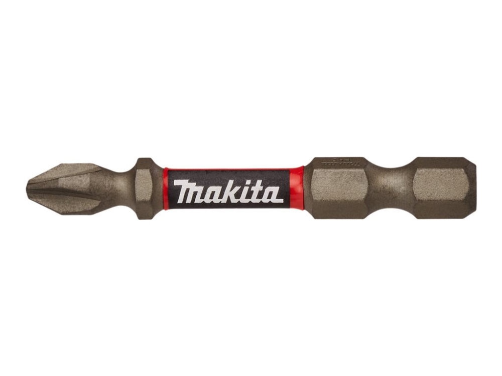 Makita Impact Premier - Stødskruetrækkerbit - 2 Stykker - Phillips - Ph2 - Sekskantet - Længde: 50 Mm - For Makita Dtd172z