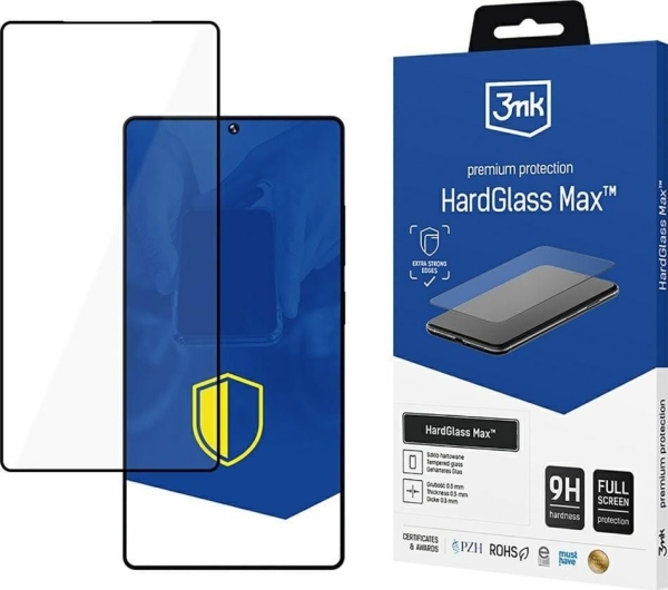 3Mk Hardglass Max Black Hærdet Glas Til Samsung Galaxy S25 Ultra Sort/Sort