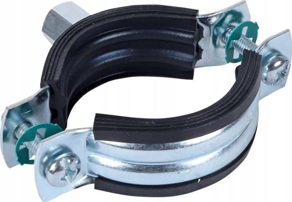 Walraven 2S Rørbøjle 195-205mm - Elforzinket 2-skrue rørbøjle med EPDM og M8/10 gevind | Verktyg & Verkstad - Skruvar & Muttrar - Maskinskruv | GameStuff