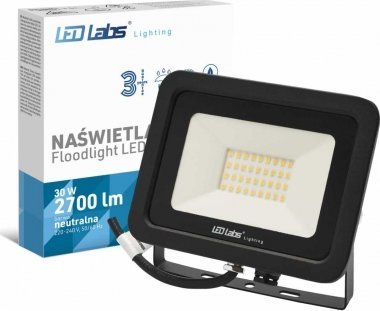 Led-Fluter V-Tac 30W 2550 Lm 4000K Ip65 Neutralweiß Nw Schwarz (3 Jahre Garantie) Led Labsfaroform