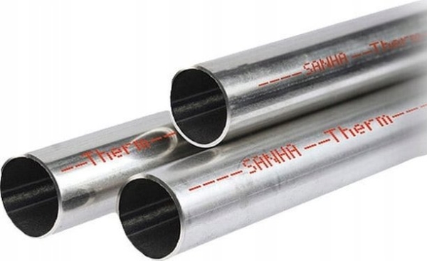 SANHA-Therm kulstofstålrør udvendigt galvaniseret d15x1.2- sektion 3m (S)