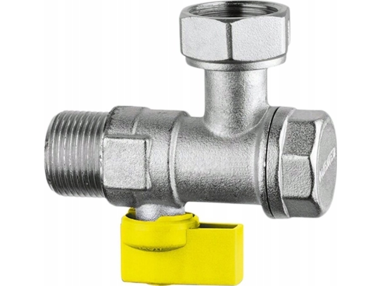 Kulmaventtiili, jossa on integroitu suodatin DN 20 (S)