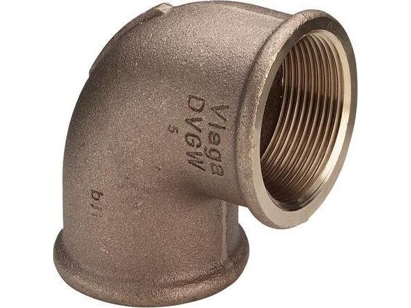 Alternativ bild 0 för Viega Böjning 90° 3/8 Röd mässing/blank, 281717