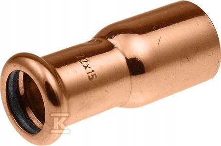 Nippelreduktion kobber - 22/15 (S)KAN-THERM