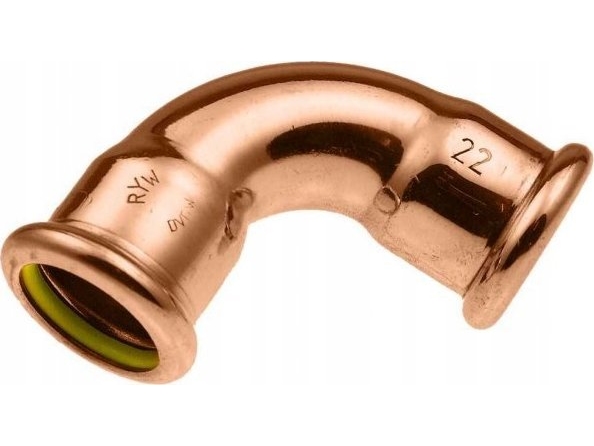 Kan-Therm Kobber Gasbøjning 90° 18 (S) 18