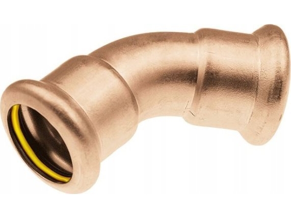 KAN-therm knæ 45° kobber gas - 18 (S) KAN-THERM