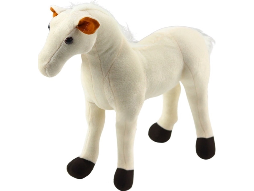 Plysch häst maskot kramar vit 40cm x 37cm LEAN Toys | Leksaker - Rollek - Kostym | GameStuff