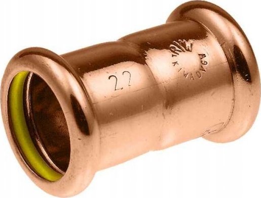 KAN-therm kobber gas muffe - 22 (S)