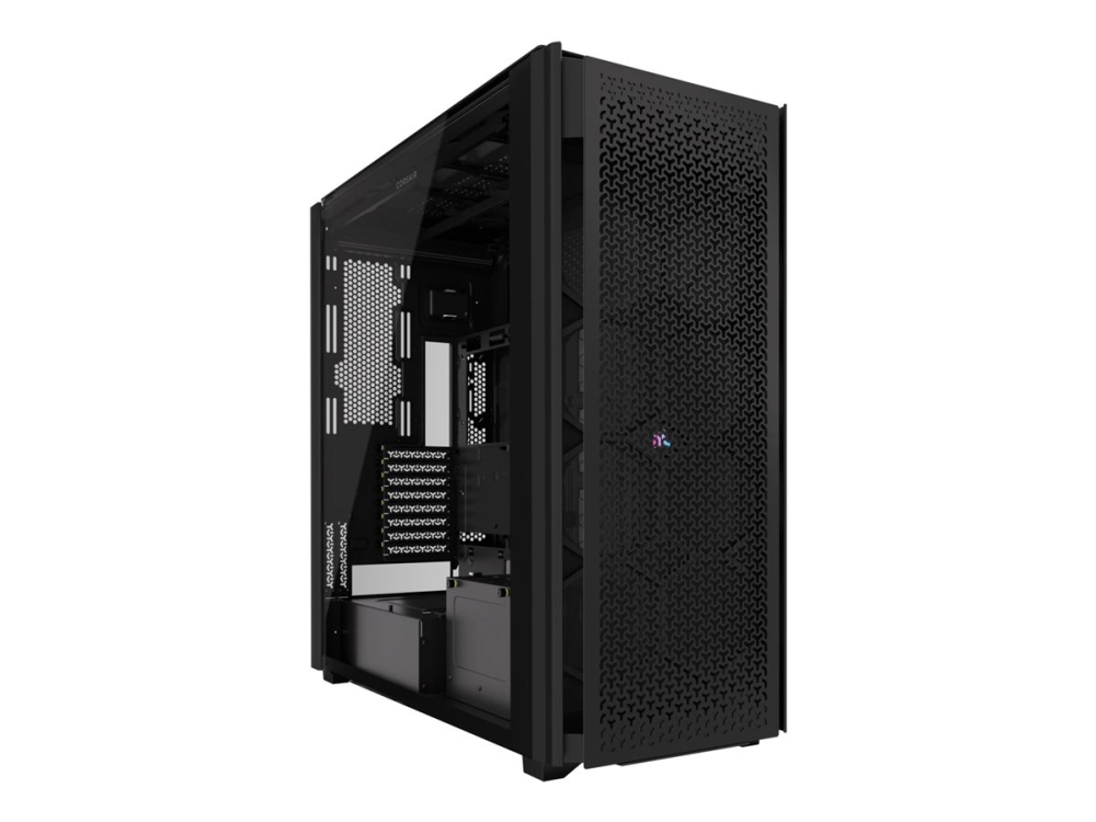 Corsair 9000D Rgb Airflow, Full Tower, Pc, Schwarz, Atx, Edelstahl, Gehärtetes Glas, 18 Cm