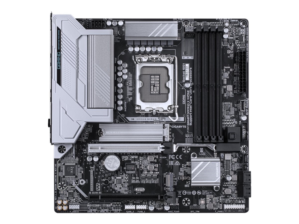 Gigabyte B860m Gaming X Wifi6e - Bundkort - Micro Atx - Lga1851 Sokkel - Amd B850 Chipset - Usb4, Usb-C 3.2 Gen2, Usb 3.2 Gen 1 - Bluetooth, Wi-Fi 6E