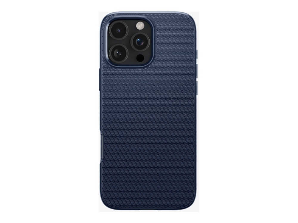 Spigen Liquid Air - Bagsidecover Til Mobiltelefon - Termoplastisk Polyuretan (Tpu) - Marineblå - For Apple Iphone 16 Pro