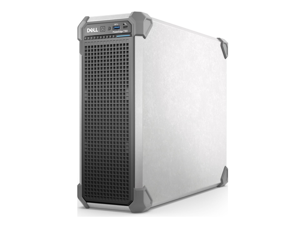 Dell Poweredge T160 Server Kompakt Torn 1 Vags 1 X Xeon E 2434 / Upp Till 5 Ghz Ram 16 Gb Hdd 2 Tb G200ew Gigabit Ethernet Inget Os