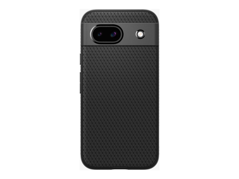 Spigen Liquid Air - Bagsidecover Til Mobiltelefon - Termoplastisk Polyuretan (Tpu) - Mat Sort - For Google Pixel 8A