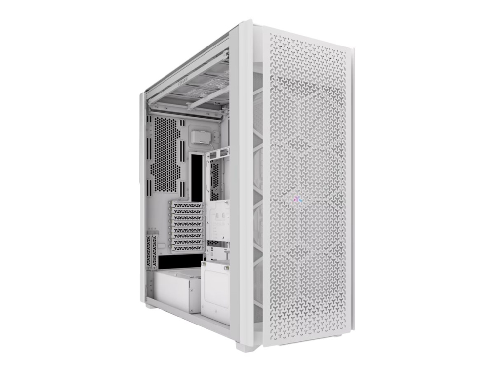 Corsair 9000D Rgb Airflow, Full Tower, Pc, Weiß, Atx, Edelstahl, Gehärtetes Glas, 18 Cm