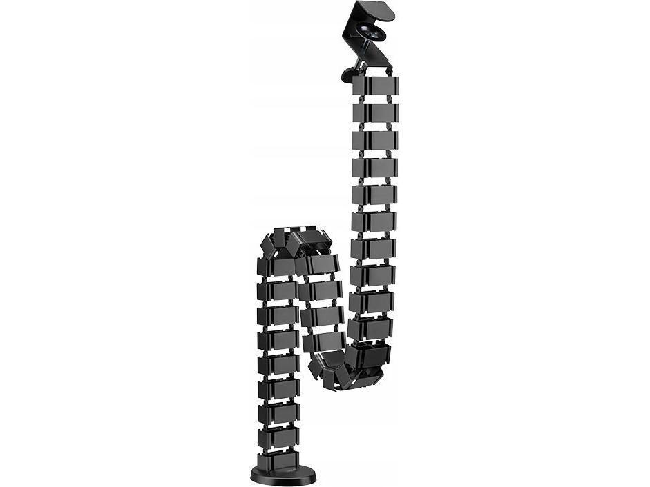 Logilink Flexible Cable Channel, Clamp-On Version, 1347X129 Mm, Black