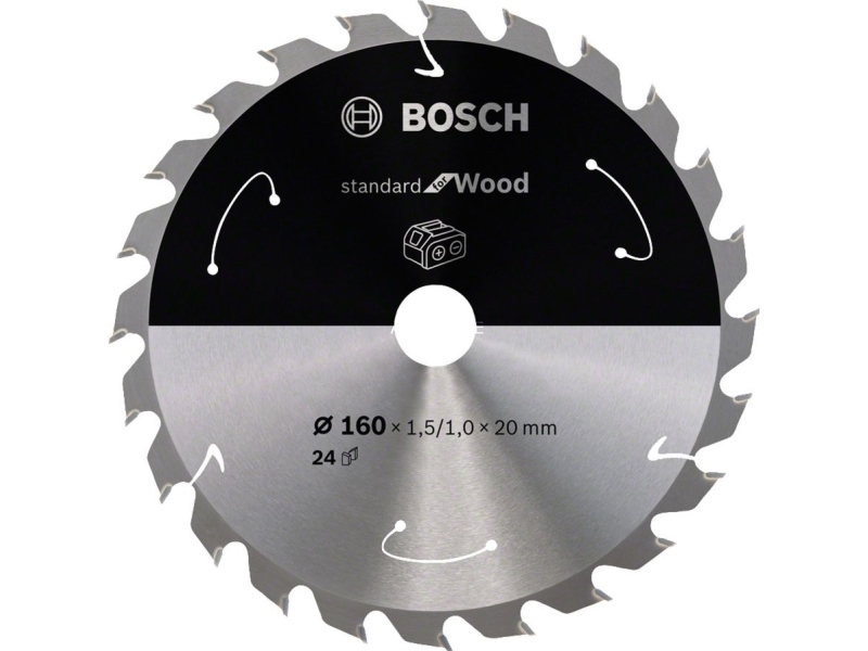 Bosch Rundsavklinge Accu Std Træ 160X20mm 24T