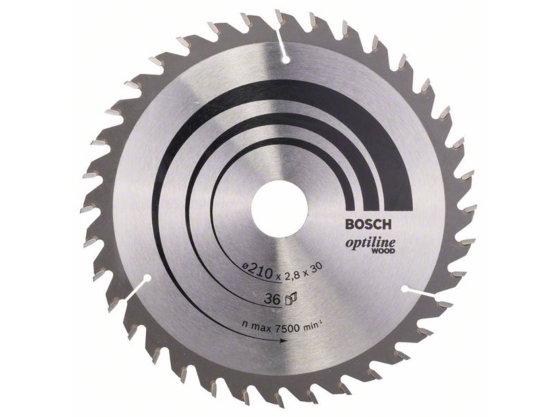 Bosch RUNDSAVKLINGE OPTILINE 210X2,8X30MM 36T