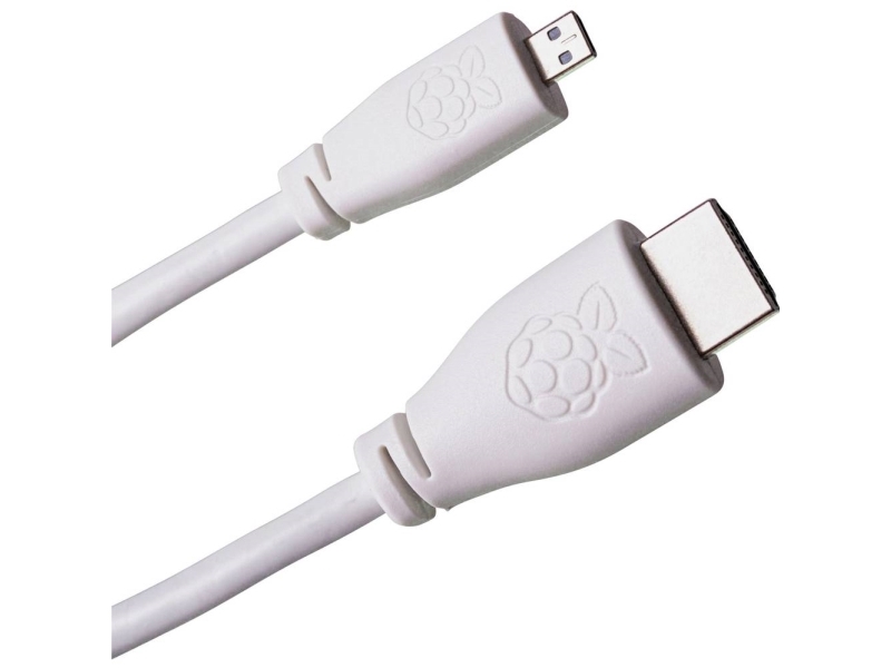 Raspberry Pi Sc0051 Hdmi-Kabel Raspberry Pi [1X Hdmi-Anschluss - 1X Hdmi-Anschluss C Mini] 1,00 M Weiß