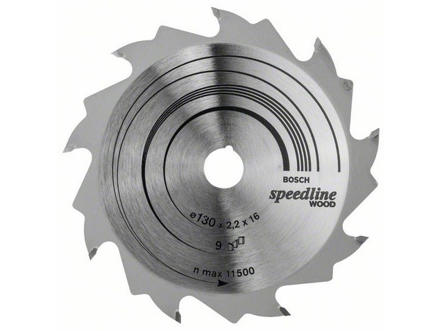 Bosch Rundsavsklinge 130x16mm 9t Speedline Wood - 2608640774