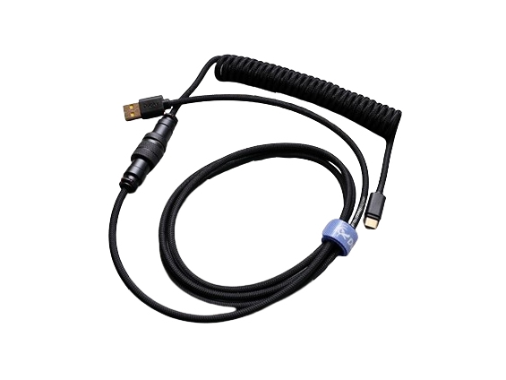 Ducky Premicord, 1,8 M, Usb A, Usb C, Sort