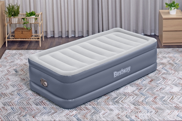 Bestway 6713G / 23, Enkelmadras, Dobbelt, Rektandel, Indendørs, Indbygget Luftpumpe